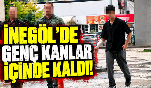 Bursa İnegöl'de kırılan cam gencin kolunu kesti