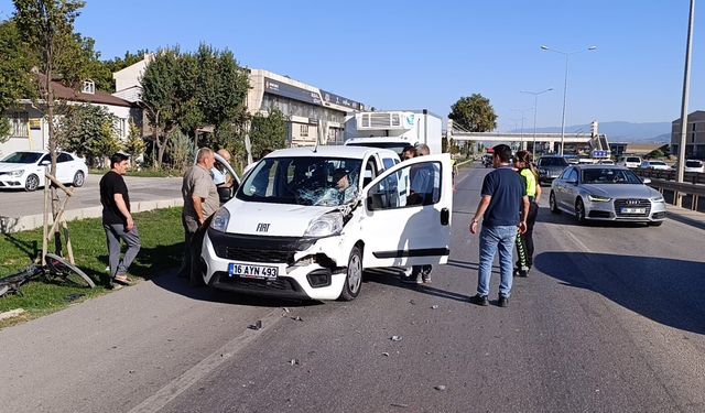 İnegöl’de ölümle biten kazanın ardından faciadan dönüldü!