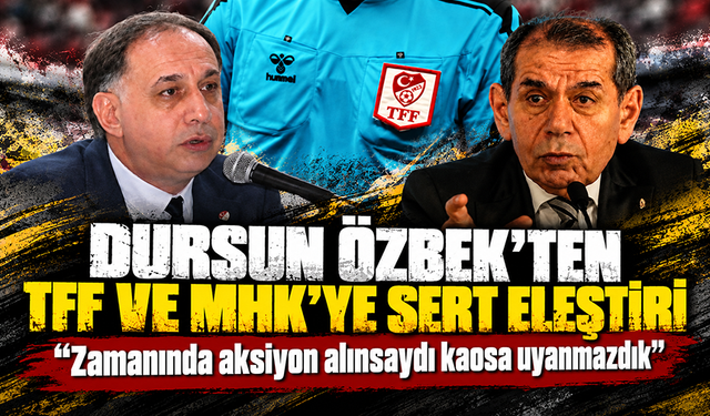 Dursun Özbek: "Zamanında bu değişiklik yapılsaydı, hiç ihtiyacımız olmayan kaosa uyanmazdık"