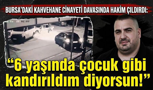 Bursa'daki kahvehane c*nayeti davasında hakim çıldırdı: "6 yaşında çocuk gibi kandırıldım diyorsun!"