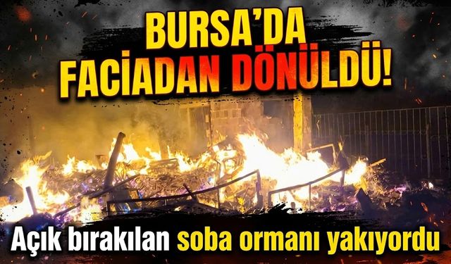 Bursa'da faciadan dönüldü! Açık bırakılan soba ormanı yakıyordu