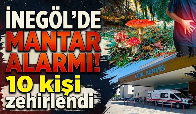 İnegöl’de mantar alarmı! 10 kişi zehirlendi