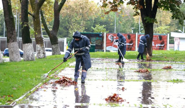 Osmangazi Belediyesi'nden sonbahar temizliği