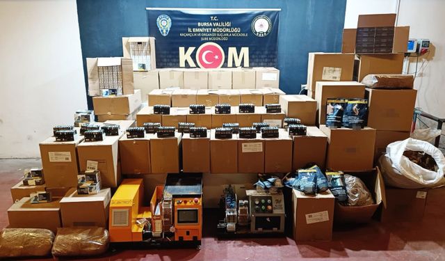 Bursa'da kaçak sigara ve tütün operasyonu: 4 şüpheli yakalandı!