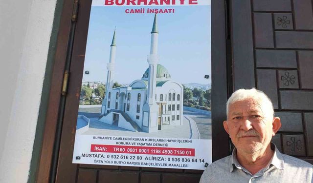 Burhaniye'de Cami inşaatı hayırseverlerin desteğini bekliyor