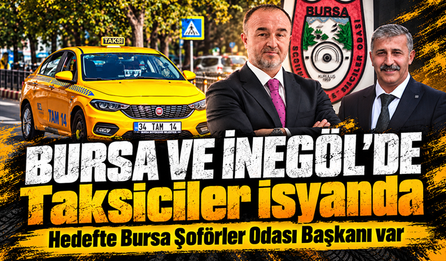 Bursa ve ilçelerindeki taksiciler Bursa Şoförler Odası Başkanına tepkili