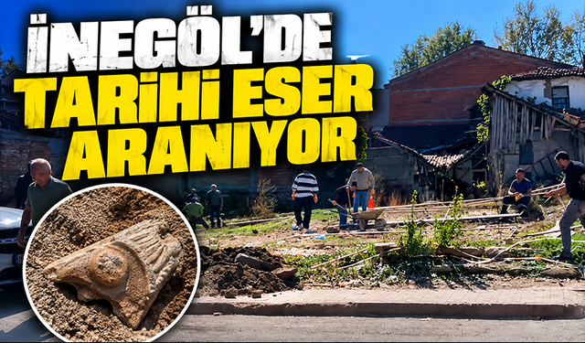 Bursa İnegöl'de tarihi eser aranıyor