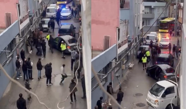 Bursa'da polisten kaçan araç durduruldu, mahalleli şüphelileri kaçırdı