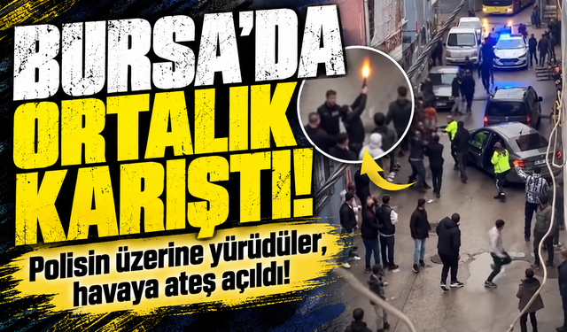 Bursa'da polisten kaçan araç durduruldu, mahalleli şüphelileri kaçırdı