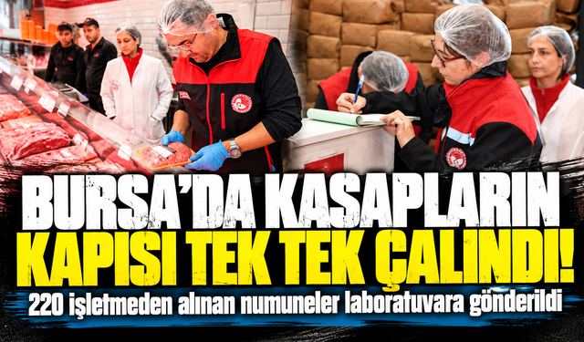 Bursa’da 220 işletmeye eş zamanlı et denetimi