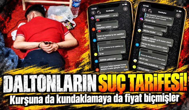 Daltonlar Suç Örgütü'ne operasyon: Mesajlar ortaya çıktı