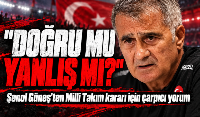 Şenol Güneş'ten milli takım açıklaması: "Benimle görüşmediler"