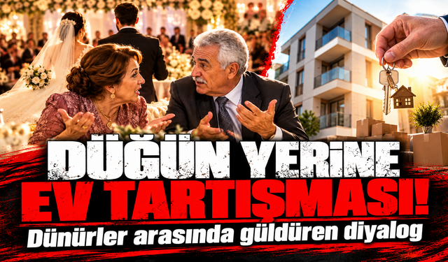 Düğün Yerine Ev Tartışması! Dünürler Arasında Güldüren Diyalog