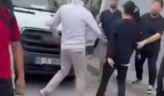 Bursa'da servis şoförleri arasında kavga çıktı! Görenler hayrete kapıldı