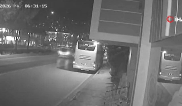 Manisa’daki 11 kişinin öldüğü kazada otobüsün Bursa’dan ayrıldığı anlar kamerada