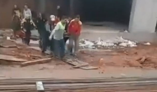 Bursa Kestel'de inşaatın ikinci katından düşen işçi yaralandı