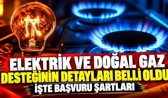 Elektrik ve doğal gaz desteğinin detayları belli oldu: İşte başvuru şartları...