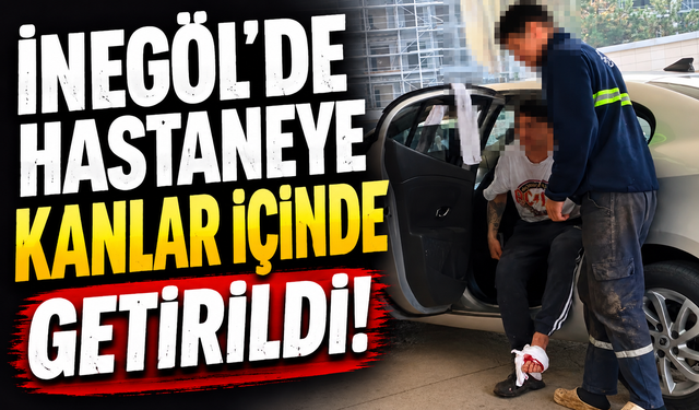 Bursa İnegöl’de odun keserken ayağından yaralandı