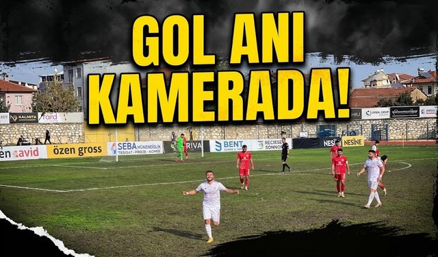 Gol anı kamerada!