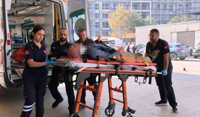 İnegöl’de çatıdan düşen 65 yaşındaki usta yaralandı!