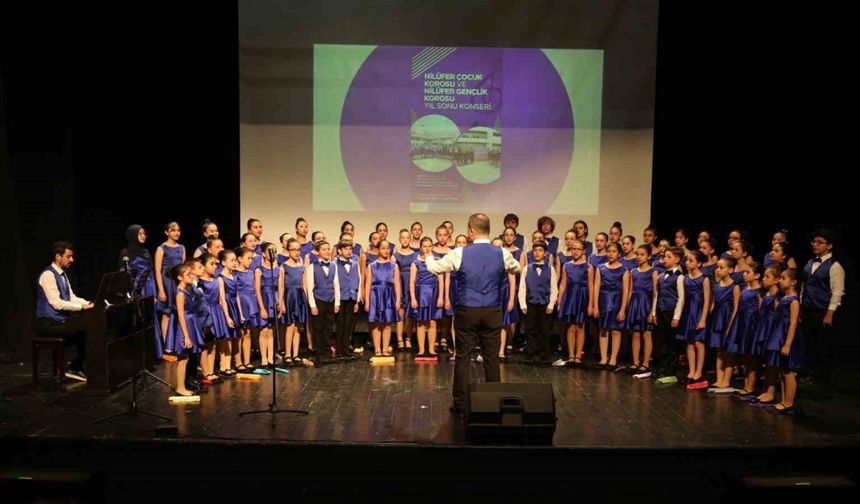 Nilüfer’de çocuk ve gençlik koroları performanslarıyla alkış aldı