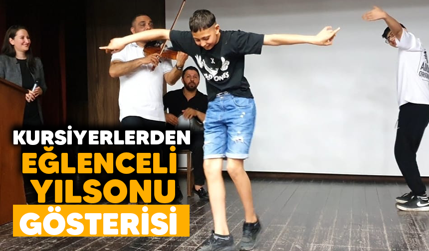 İnegöllü kursiyerlerden eğlenceli yılsonu gösterisi