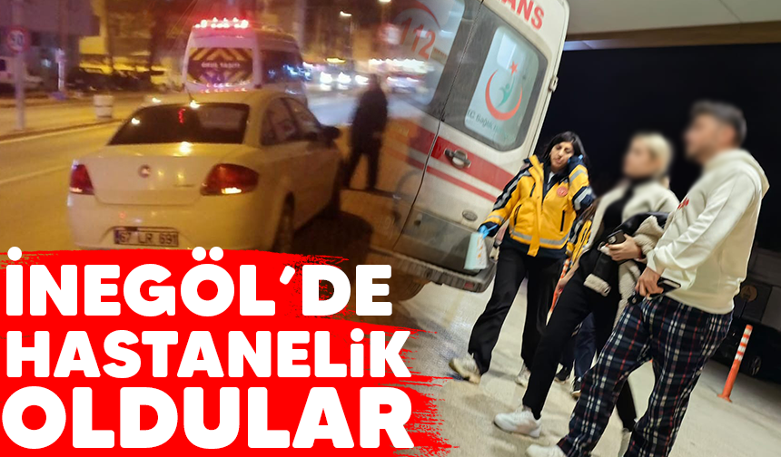 İnegöl'de hastanelik oldular