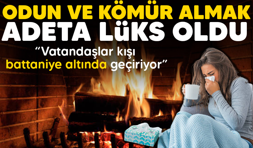ODUN VE KÖMÜR ALMAK ADETA LÜKS OLDU.. VATANDAŞLAR KIŞI BATTANİYE ALTINDA GEÇİRİYOR