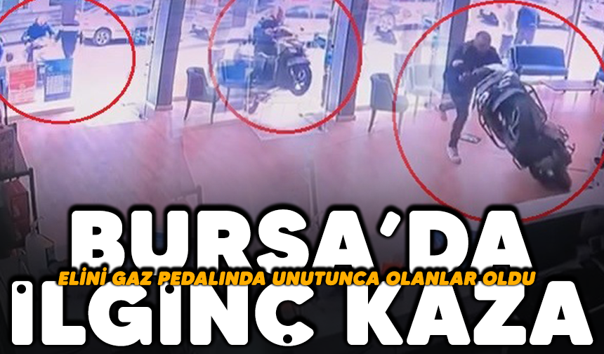 Bursa'da ilginç kaza! Elini gaz pedalında unutunca olanlar oldu