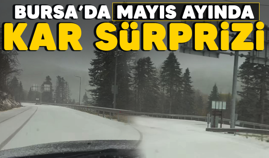 Bursa'da mayıs ayında kar sürprizi
