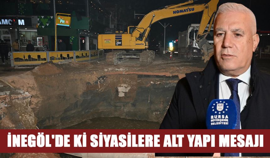 İNEGÖL'DE Kİ SİYASİLERE ALT YAPI MESAJI