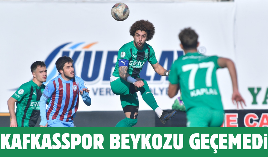 KAFKASSPOR BEYKOZ MAÇ FOTOĞRAFLARI