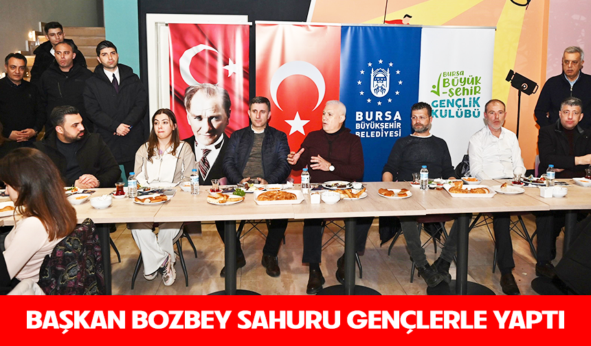 Bozbey, sahuru gençlerle yaptı
