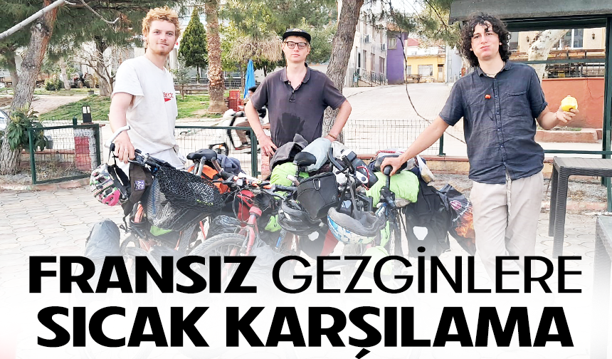 Bisikletleriyle yola çıkan Fransızlar İznik'te mola verdi