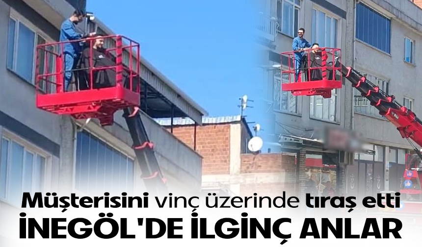 İnegöl'de ilginç anlar