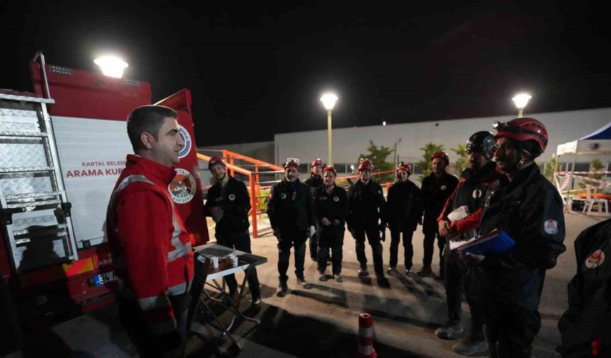 Kartal Belediyesi Arama Kurtarma Ekibi, ‘Ağır Seviye Akreditasyon’ sınavını başarıyla geçti