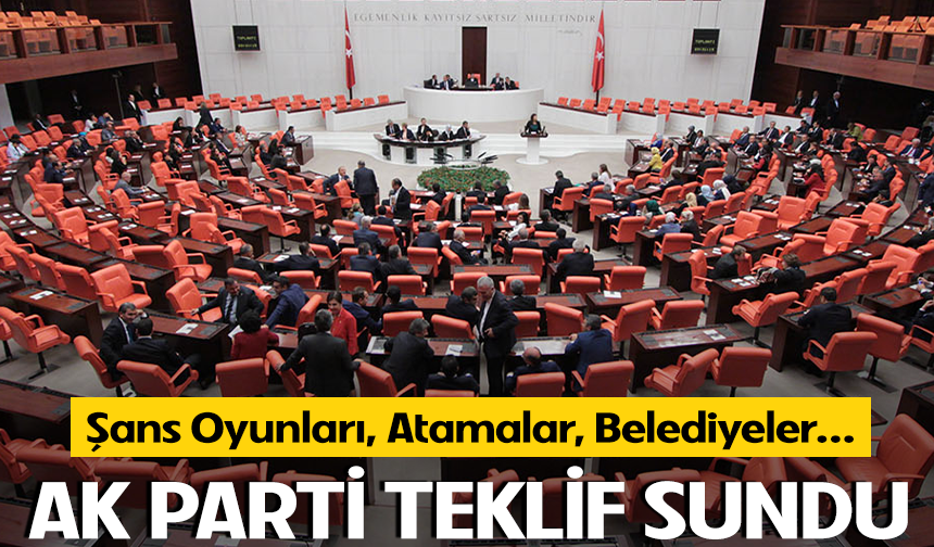 AK Parti'den 35 maddelik kanun teklifi