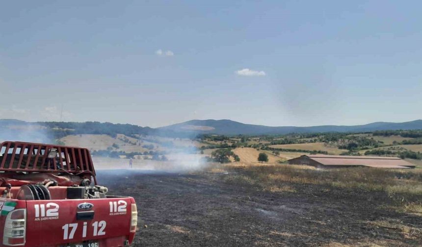 Bayramiç’te tarım arazisinde çıkan yangın kontrol altına alındı