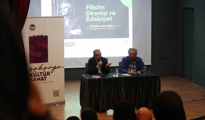 Filistinli şair Sakarya’da sanatseverlerle buluştu