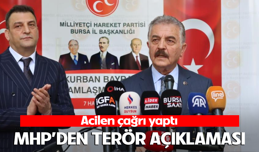 MHP'den ter*r açıklaması: Acilen çağrı yaptı