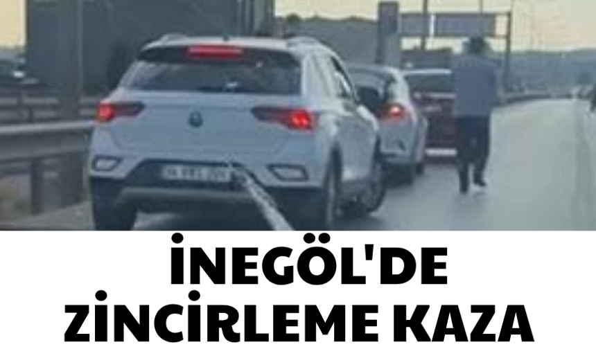 İnegöl'de zincirleme kaza