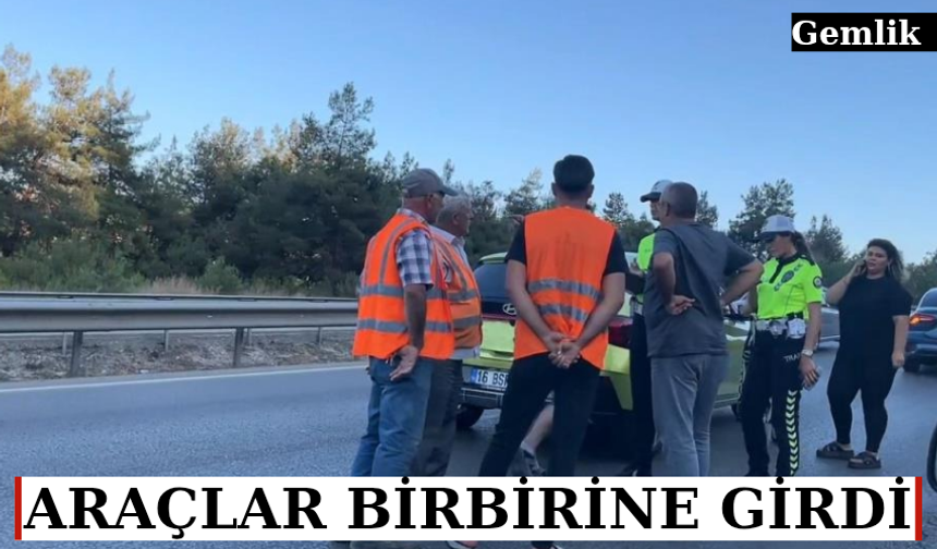 Bursa'da 7 araç birbirine girdi