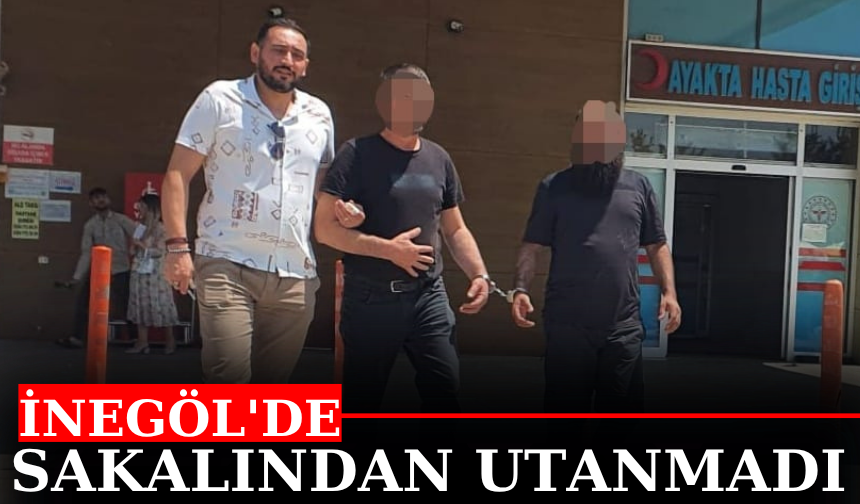 İnegöl'de sakalından utanmadı