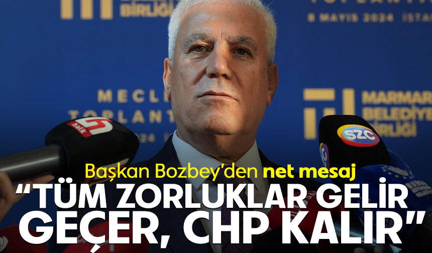 CHP Kurultay davası ertelendi: Başkan Bozbey'den mesaj