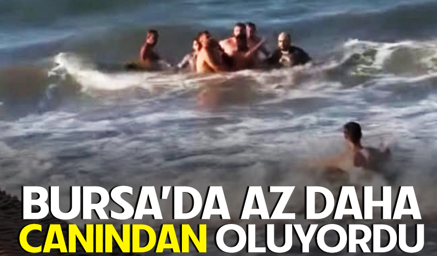 Bursa'da boğulmak üzere olan genci vatandaşlar kurtardı