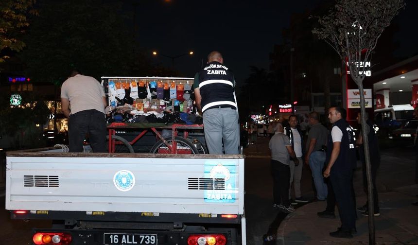 Nilüfer’de seyyar satıcı operasyonu
