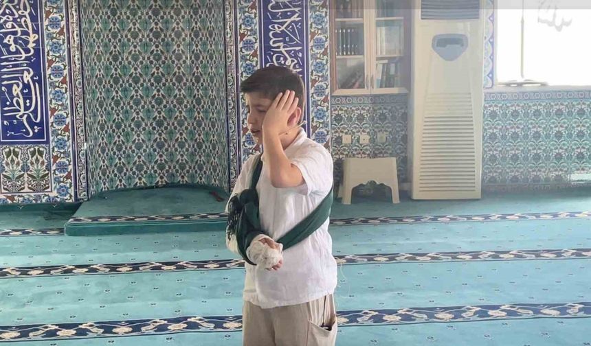 Kapaklı’da 10 yaşındaki Hami’nin okuduğu ezan cemaatten tam not aldı
