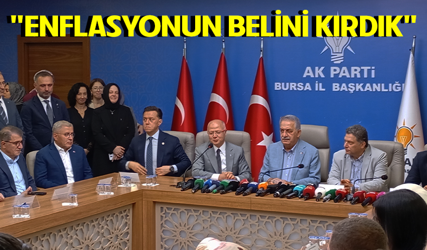 AK Parti Genel Başkan Yardımcısı Hayati Yazıcı: Enflasyonun belini kırdık