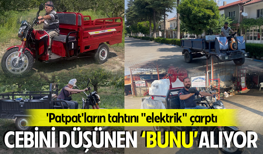 Elektrikli ulaşım patpatların yerini almaya başladı