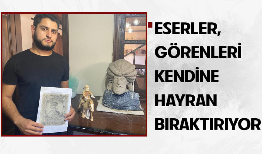 Doğuştan gelen yeteneğiyle yaptığı eserler görenleri şok ediyor